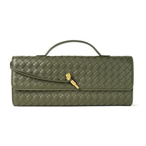 Woven Purse for Women Evening Clutch Woven Leather Handbags Crossbody Bag
